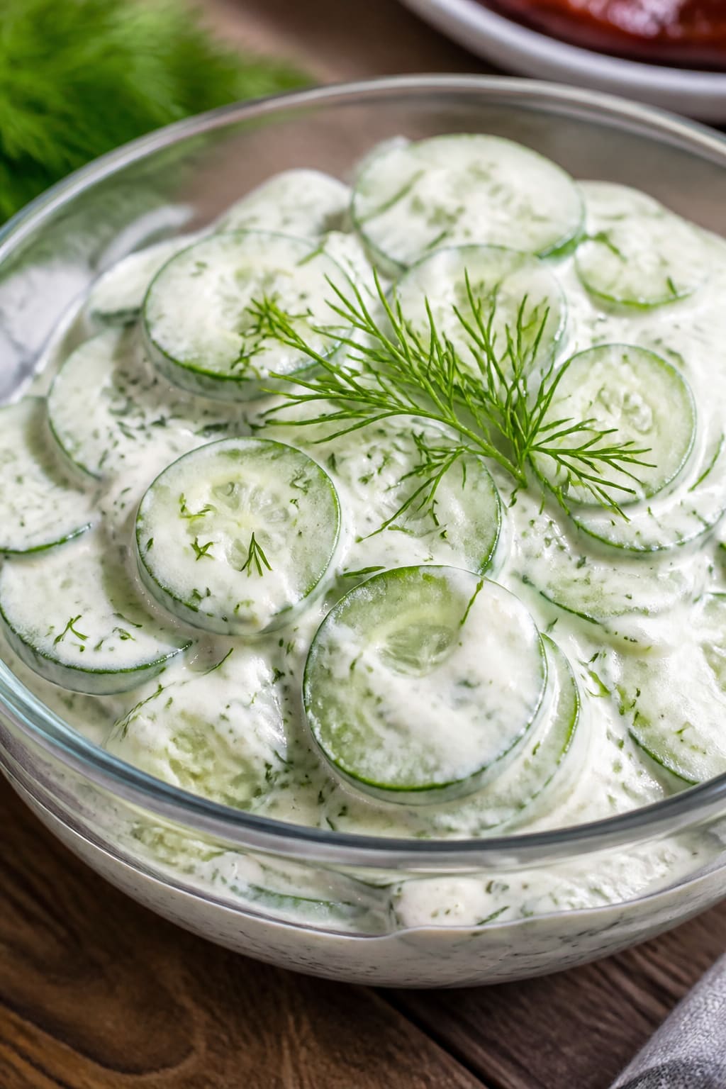 Rahmiger Gurkensalat