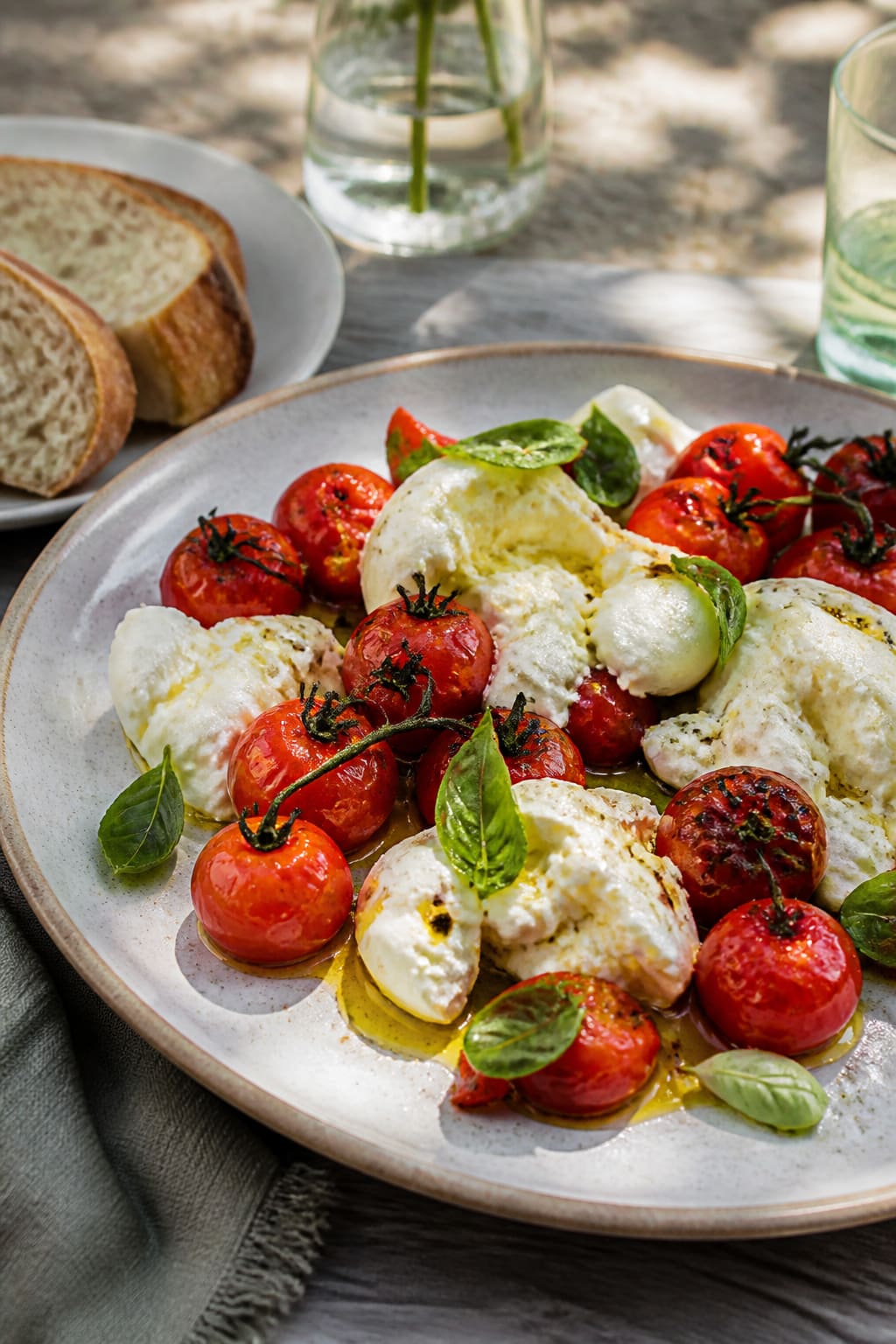 Gegrillte Tomaten mit Burrata